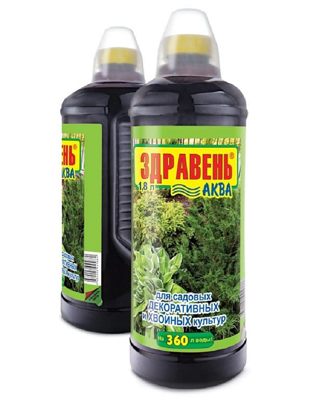 Удобрение Здравень АКВА для садовых декоративных и хвойных культур 